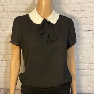Black and White Blouse by CeCe SZ SM